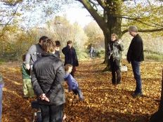 Groep in bos